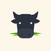 Animated cow loading icon