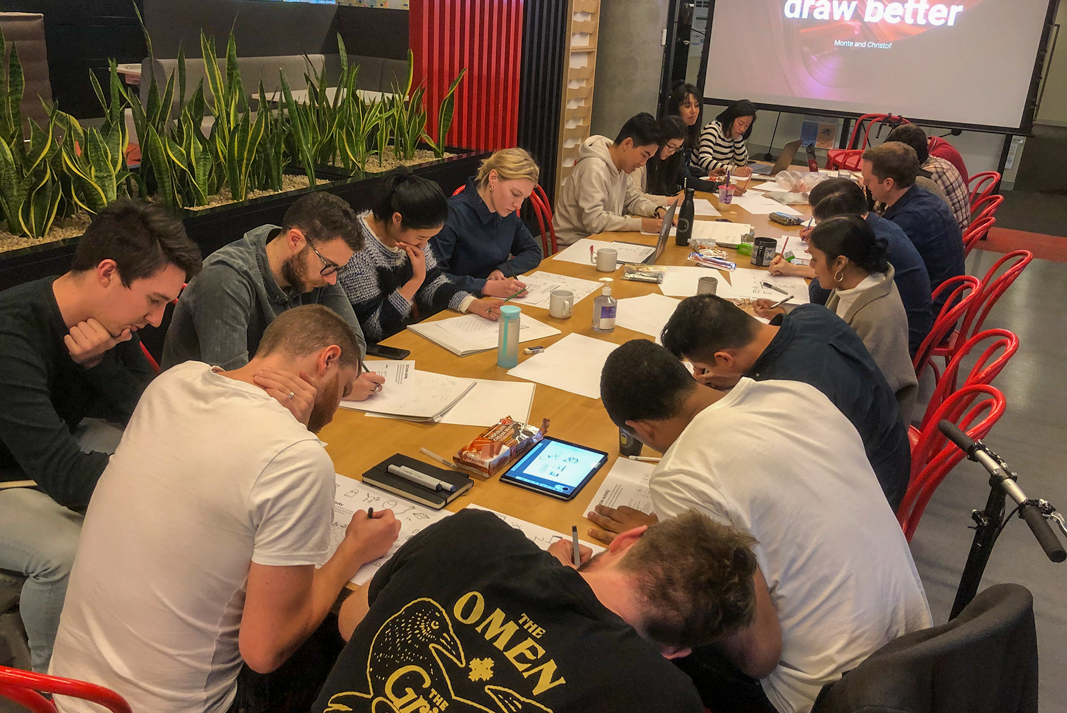 Bi-weekly drawing workshop at CBA