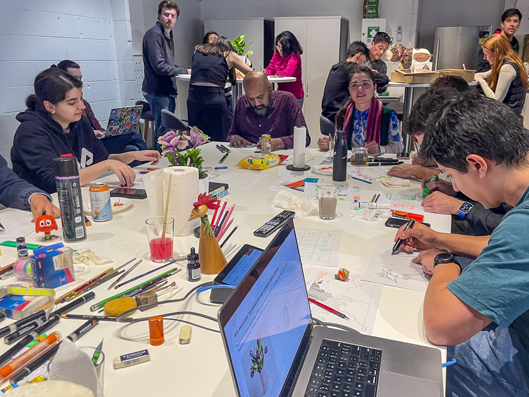 Drawing workshop at AgriWebb