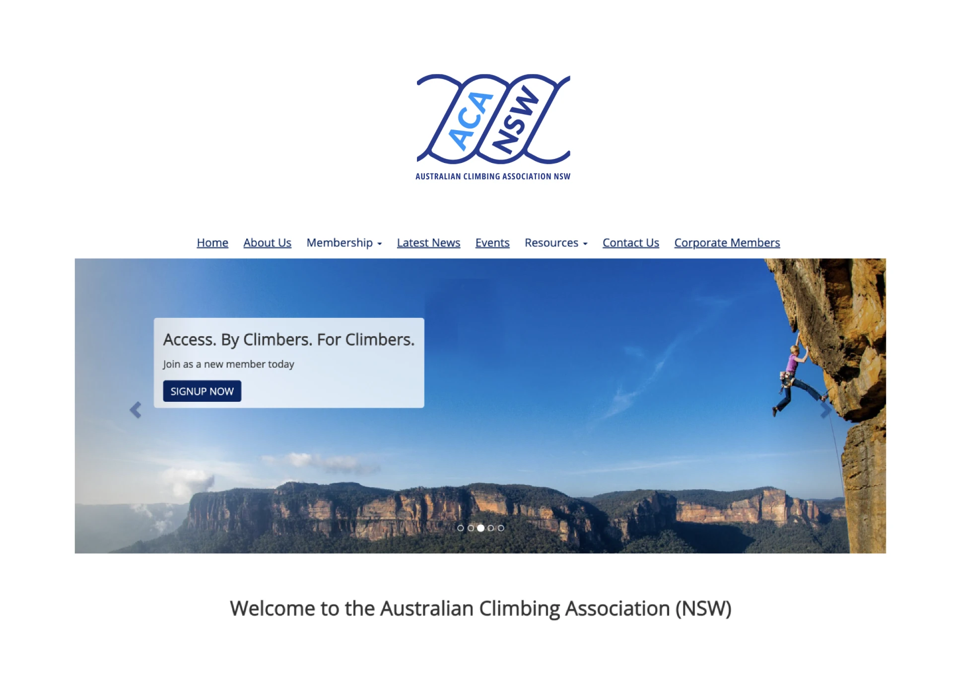 Application – website